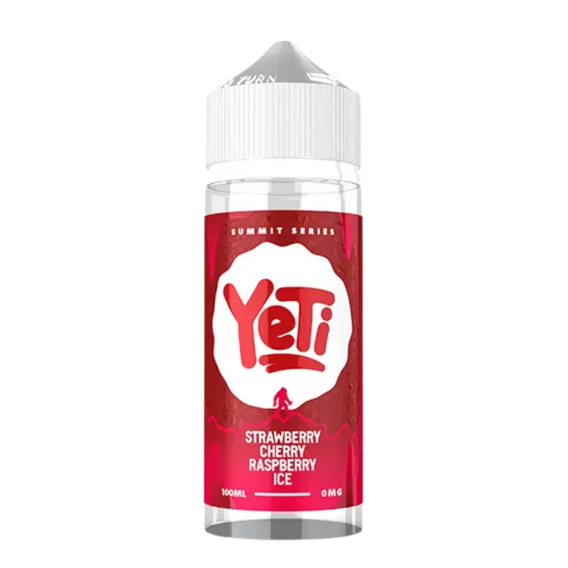 Yeti - E-Liquid Shortfill -Summit Series - Strawberry Cherry Raspberry Ice 0mg 100ml