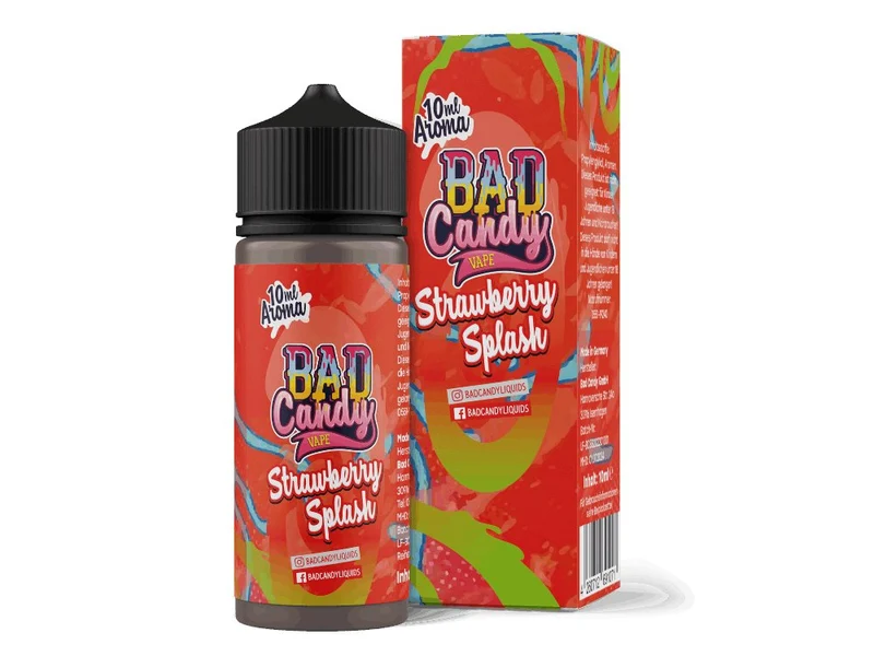 Bad Candy Liquids - Strawberry Splash - Longfill Aroma 10ml (120ml Flasche)
