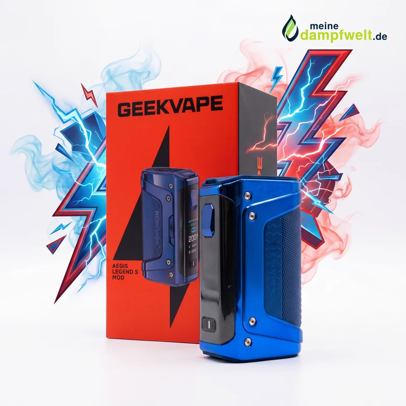 GeekVape Aegis Legend 5 Akkuträger – 200W Box Mod, IP68 & AS 4.0
