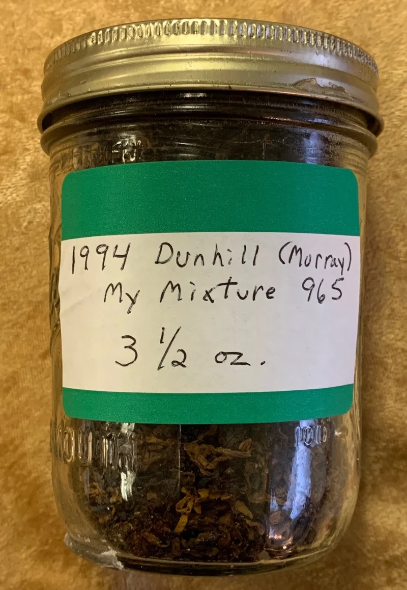 Dunhill: MY MIXTURE 965 (Bulk) 3.5oz 1994 - C