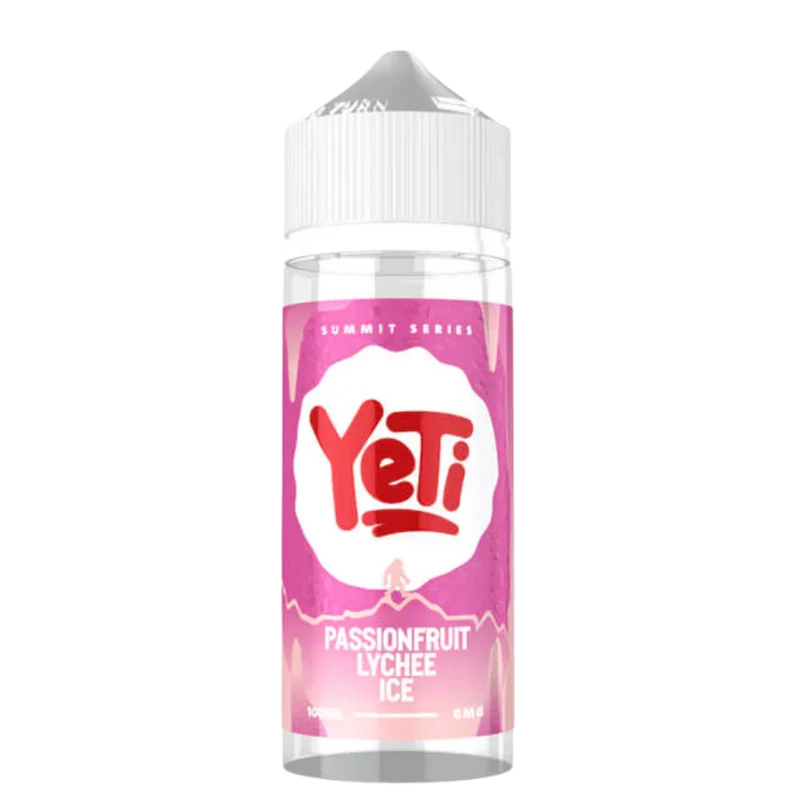 Yeti - E-Liquid Shortfill - Summit Series - Passionfruit Lychee Ice 0mg 100ml
