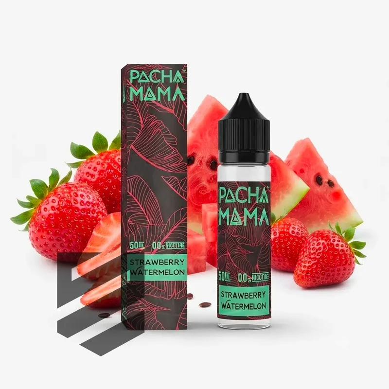 Pacha Mama - E-Liquid Shortfill - Strawberry Watermelon 50ml 0mg