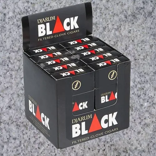Djarum: DJARUM BLACK FILTERED CIGARS (3.5" x 20)