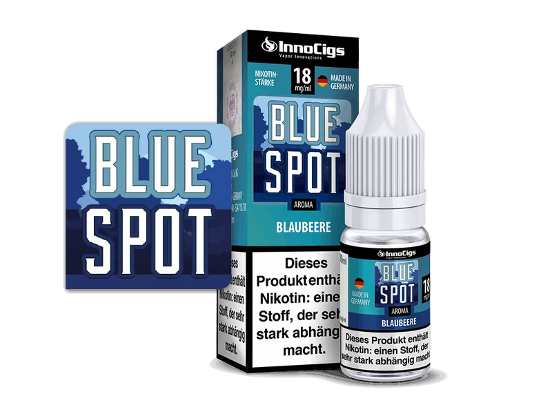 InnoCigs - Blue Spot Blaubeeren - 10ml Fertigliquid (Nikotinfrei/Nikotin)