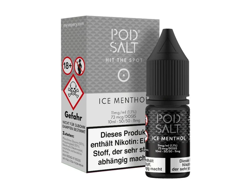 Pod Salt - Ice Menthol - 10ml Fertigliquid (Nikotinsalz)