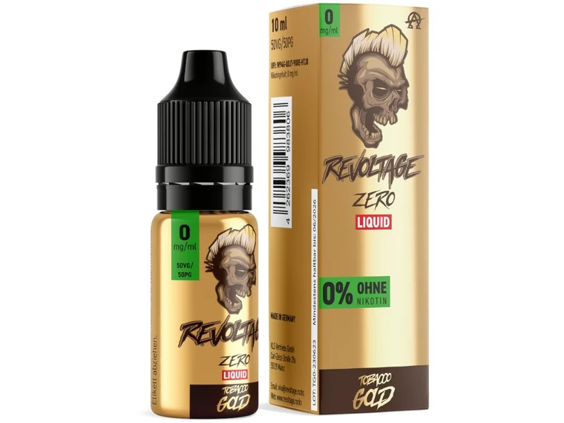 Revoltage - Tobacco Gold - 10ml Fertigliquid (Nikotinfrei)