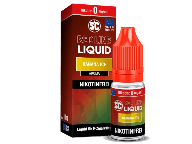 SC - Red Line Banana Ice - 10ml Fertigliquid (Nikotinfrei/Nikotinsalz)