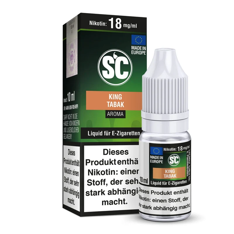 SC - King Tabak - 10ml Fertigliquid (Nikotinfrei/Nikotin)