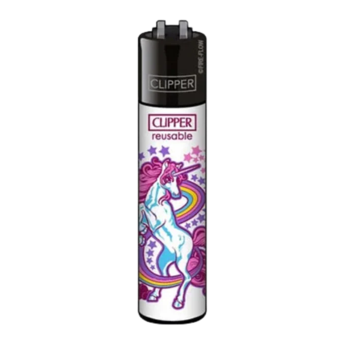 Clipper - Unicorns Pink White