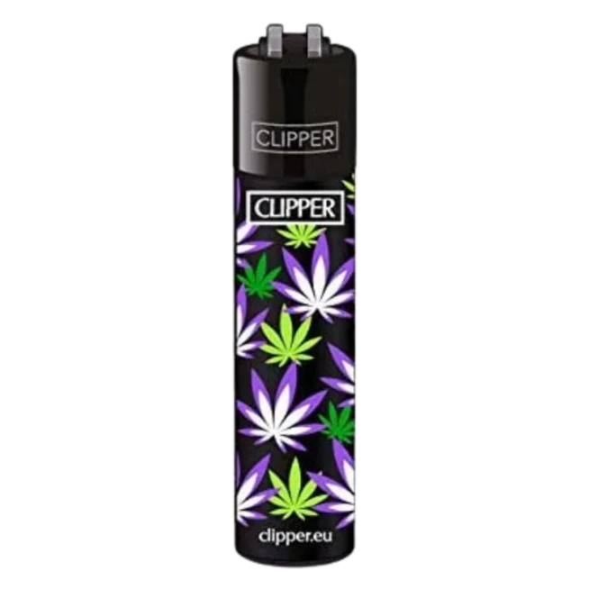 Clipper - Pink Hemp Leaves Black
