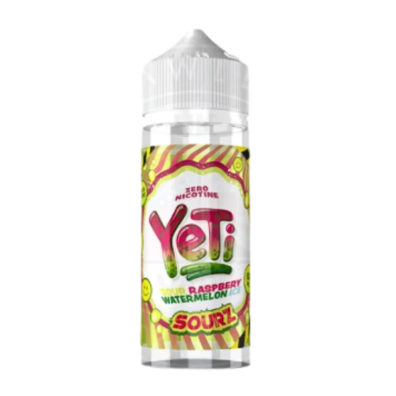 Yeti - E-Liquid Shortfill - Sourz Raspberry Watermelon Ice 0mg 100ml