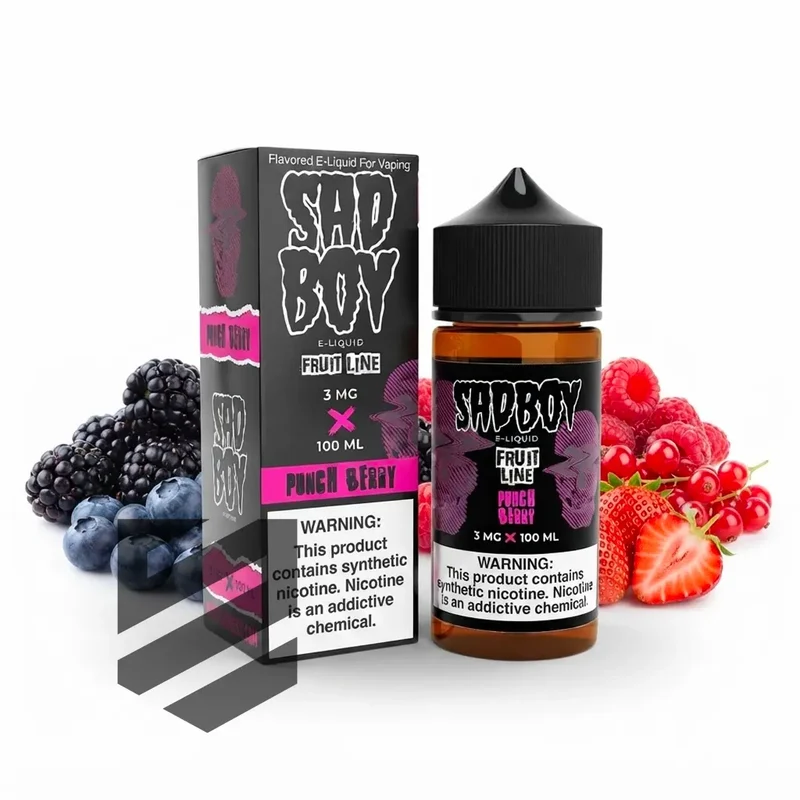 Sadboy - Fruit Line - E-Liquid Shortfill - Punch Berry (Punch Berry Blood) 100ml 0mg