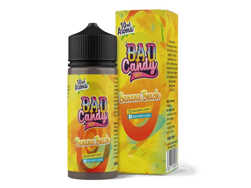 Bad Candy Liquids - Banana Beach - Longfill Aroma 10ml (120ml Flasche)