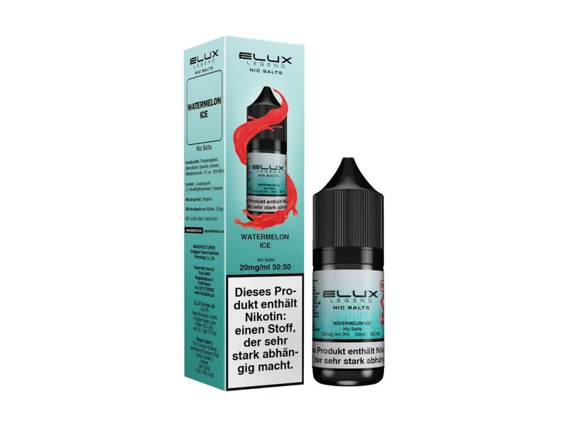 Elux - Watermelon Ice - 10ml Fertigliquid (Nikotinsalz)