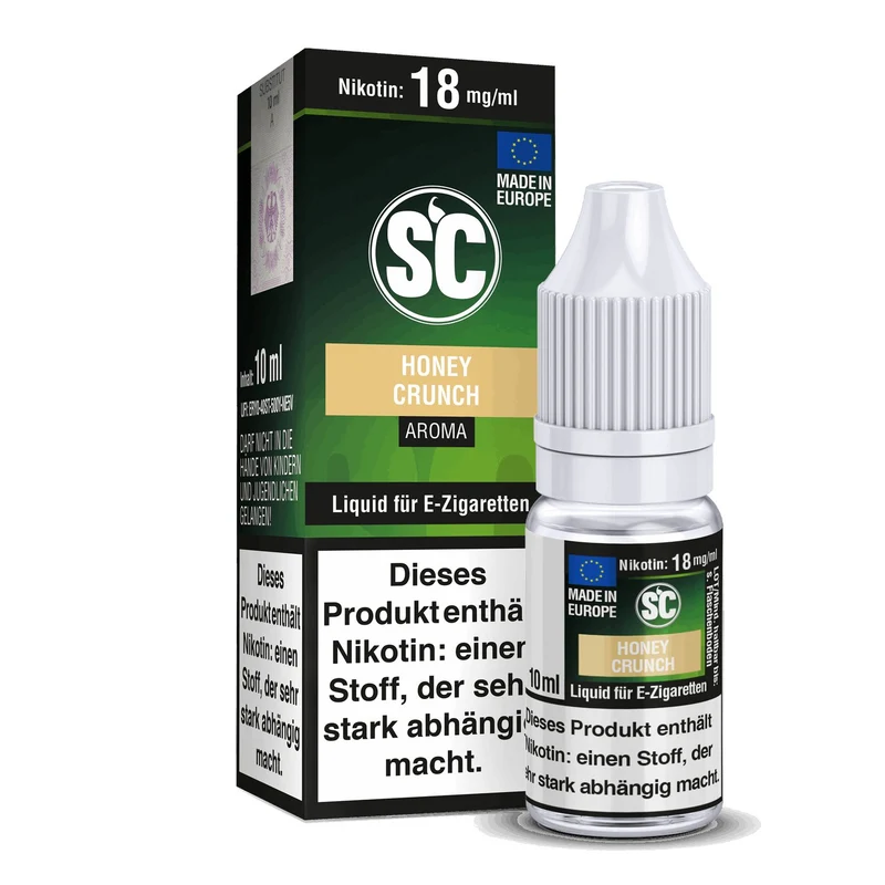 SC - Honey Crunch - 10ml Fertigliquid (Nikotinfrei/Nikotin)