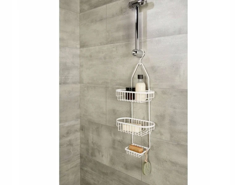 Livarno Duschregal Metall Regal für Bad Badregal weiß