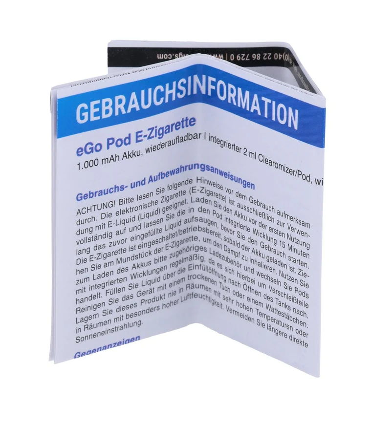 InnoCigs - eGo POD - 2ml Cartridges mit Head (5 Stück)