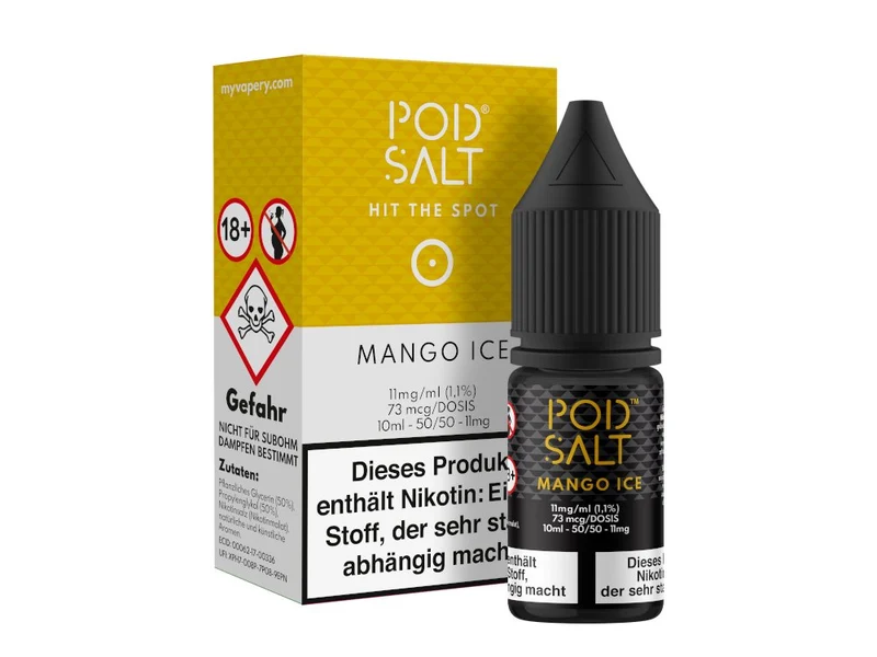 Pod Salt - Mango Ice - 10ml Fertigliquid (Nikotinsalz)