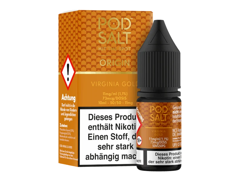 Pod Salt Origin - Virginia Gold - 10ml Fertigliquid (Nikotinsalz)