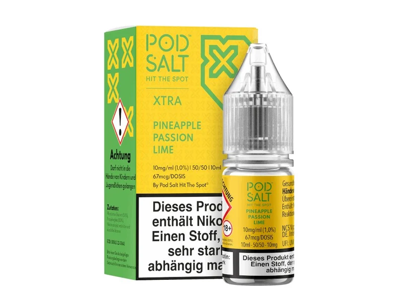 Pod Salt X - Pineapple Passion Lime - 10ml Fertigliquid (Nikotinsalz)