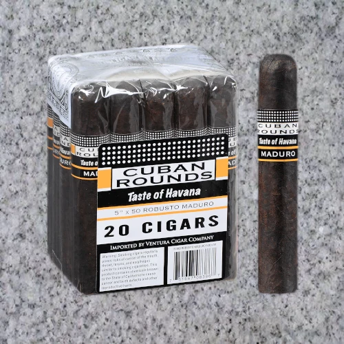 CUBAN ROUNDS ROBUSTO MADURO (5" x 50)