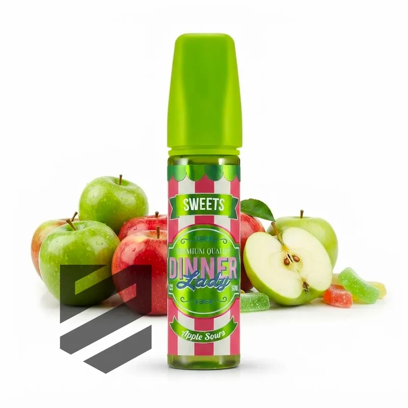 Dinner Lady - E-Liquid Shortfill - Sweets Apple Sours 50ml 0mg