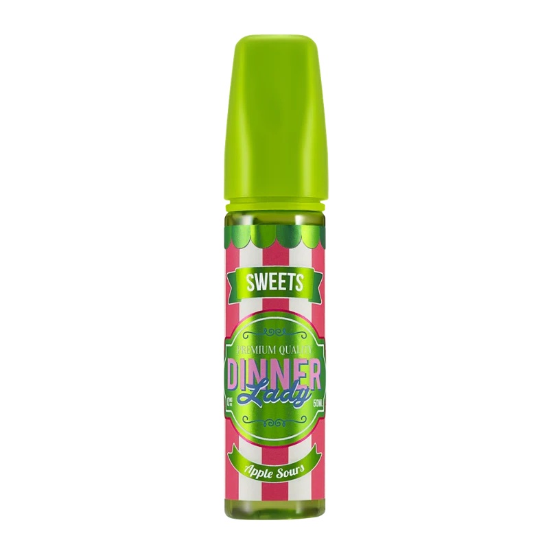 Dinner Lady - E-Liquid Shortfill - Sweets Apple Sours 50ml 0mg