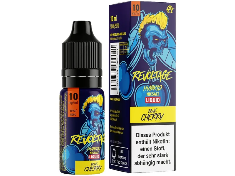 Revoltage - Blue Cherry - 10ml Fertigliquid (Hybrid Nikotinsalz)
