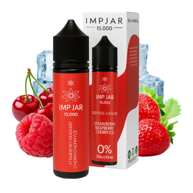 IMP JAR - E-Liquid - Strawberry,Raspberry & Cherry Ice 50ml
