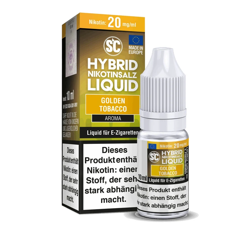 SC - Golden Tobacco - 10ml Fertigliquid (Hybrid Nikotinsalz)
