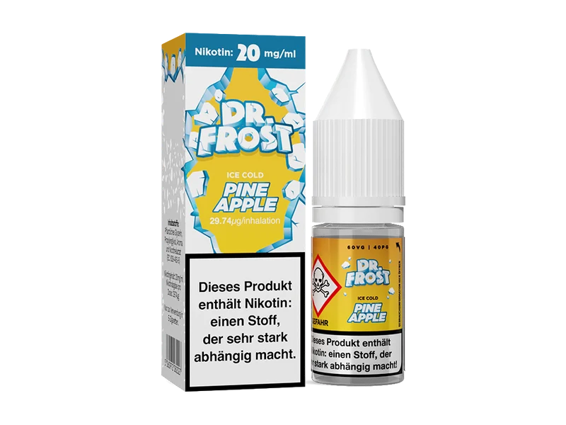 Dr. Frost Ice Cold - Pineapple - 10ml Fertigliquid (Nikotinsalz)