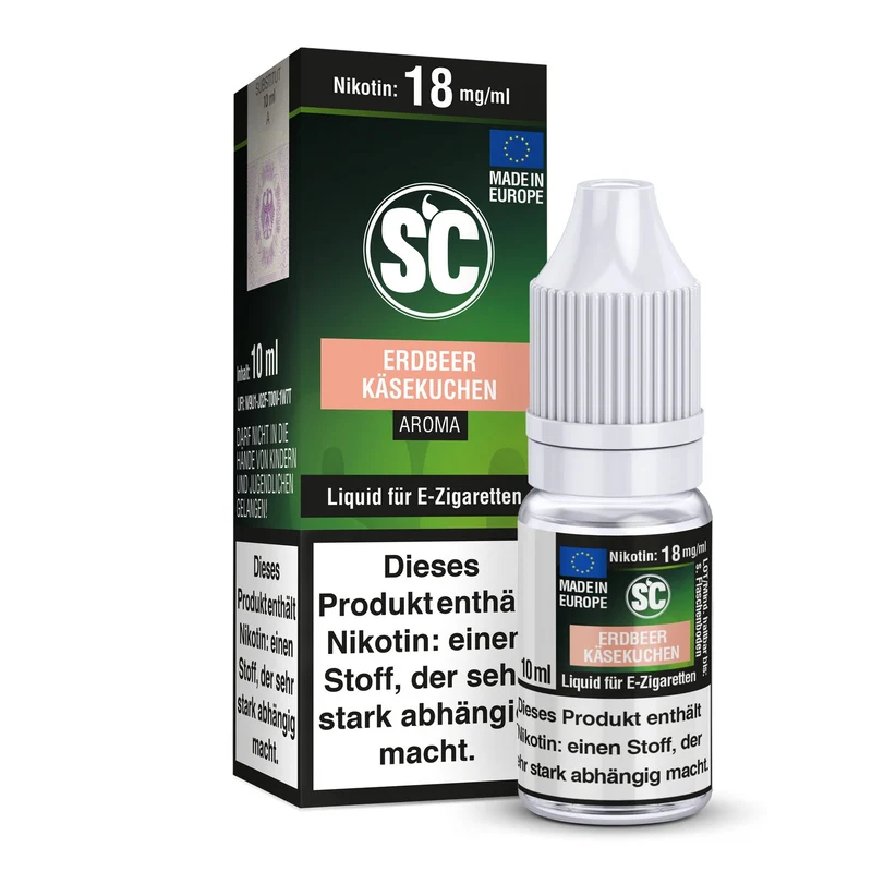 SC - Erdbeer Käsekuchen - 10ml Fertigliquid (Nikotinfrei/Nikotin)