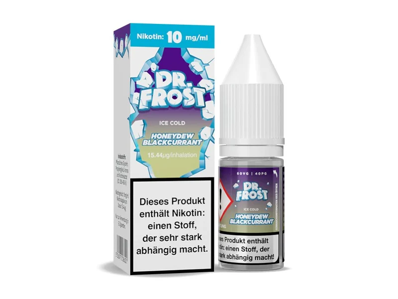 Dr. Frost - Ice Cold - Honeydew Blackcurrant - 10ml Fertigliquid (Nikotinsalz)
