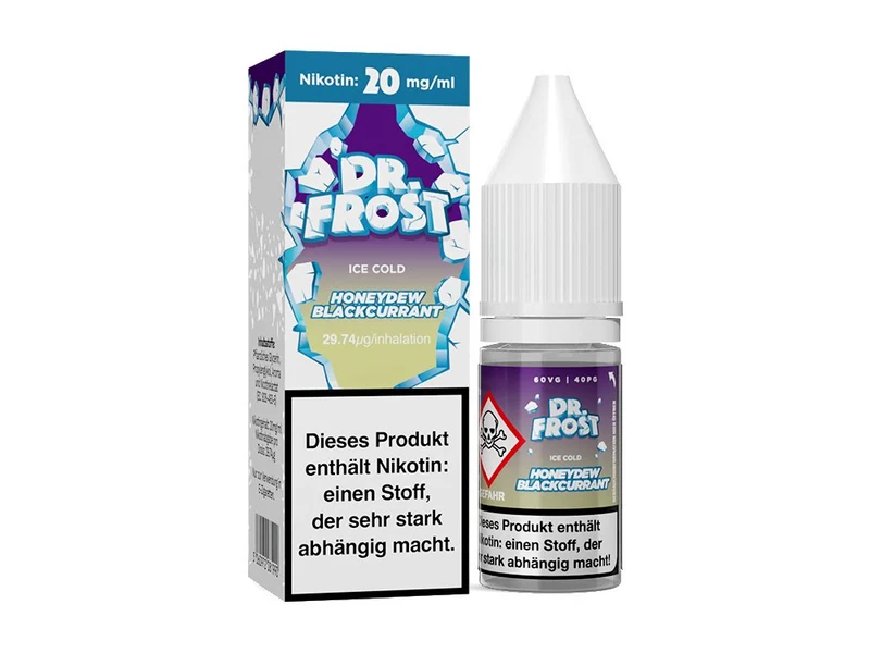 Dr. Frost - Ice Cold - Honeydew Blackcurrant - 10ml Fertigliquid (Nikotinsalz)