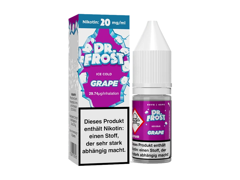 Dr. Frost Ice Cold - Grape - 10ml Fertigliquid (Nikotinsalz)