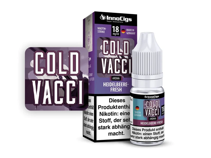 InnoCigs - Cold Vacci Heidelbeere Fresh - 10ml Fertigliquid (Nikotinfrei/Nikotin)