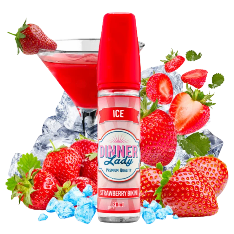 Dinner Lady - Longfill - Ice Strawberry Bikini 20 ml in 60 ml