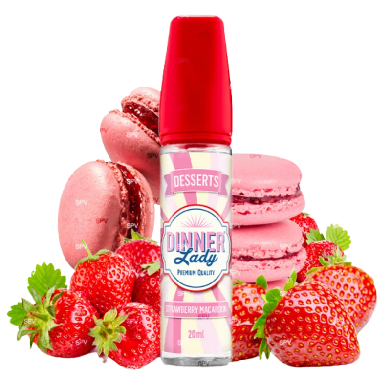 Dinner Lady - Longfill - Desserts Strawberry Macaroon 20 ml in 60 ml