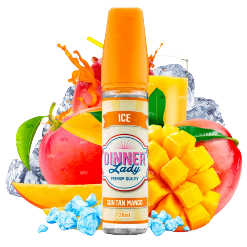 Dinner Lady - Shortfill - Ice Sun Tan Mango 20 ml in 60 ml