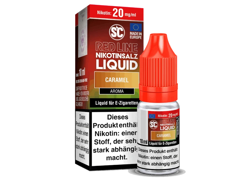 SC - Red Line Caramel - 10ml Fertigliquid (Nikotinfrei/Nikotinsalz)