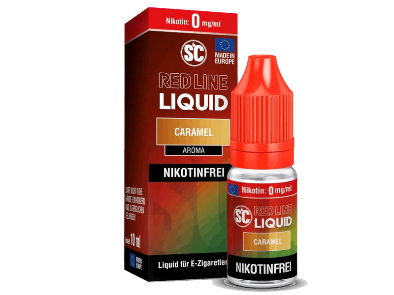 SC - Red Line Caramel - 10ml Fertigliquid (Nikotinfrei/Nikotinsalz)