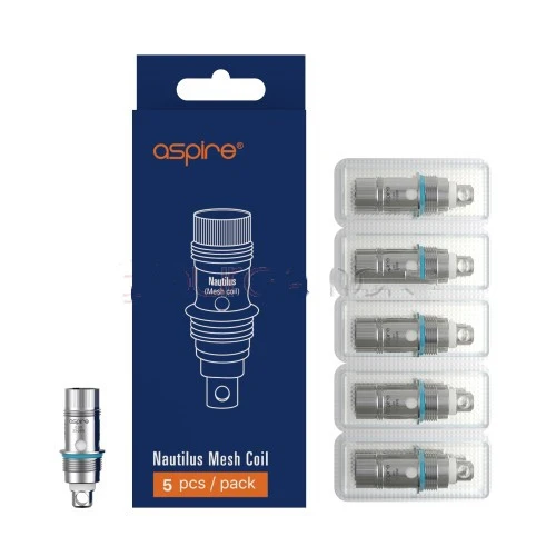 Aspire Nautilus Mesh und BVC (Bottom Vertical Core) Series Coils für Nautilus 2 & Zelos Kit & Nautilus Mini & Nautilus & K3 & Nautilus 2S & Nautilus 3 – 5 Stück/Packung