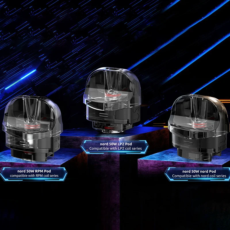SMOK Nord 50W Replacement Empty Pod 3Stück/Packung