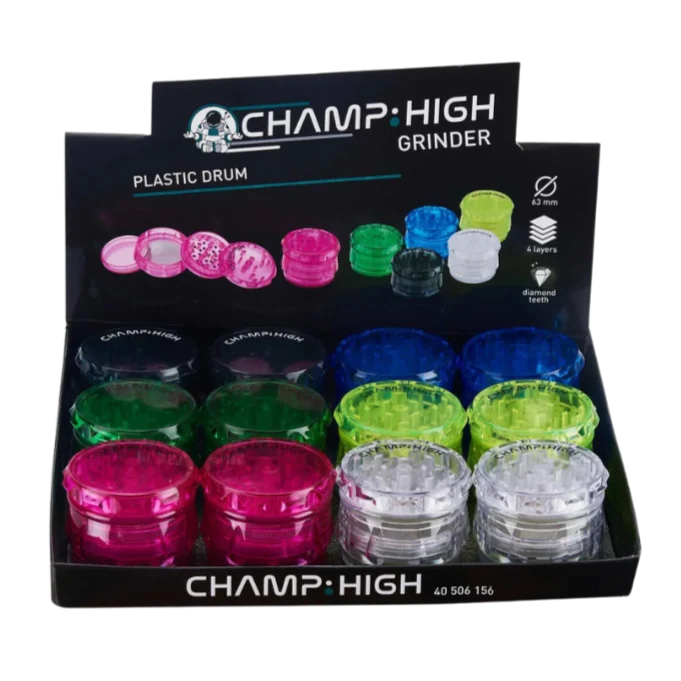 Champ High - Plastic Grinder Drum Color - 63mm - 4 Layers Green