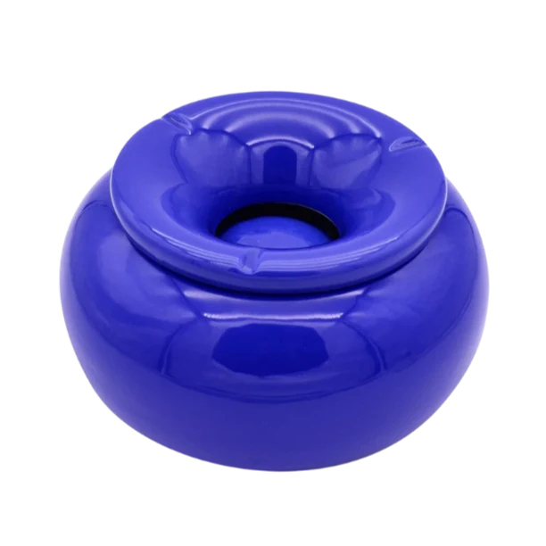 Keramik Aschenbecher XXL Moroccan - Blau & Orange