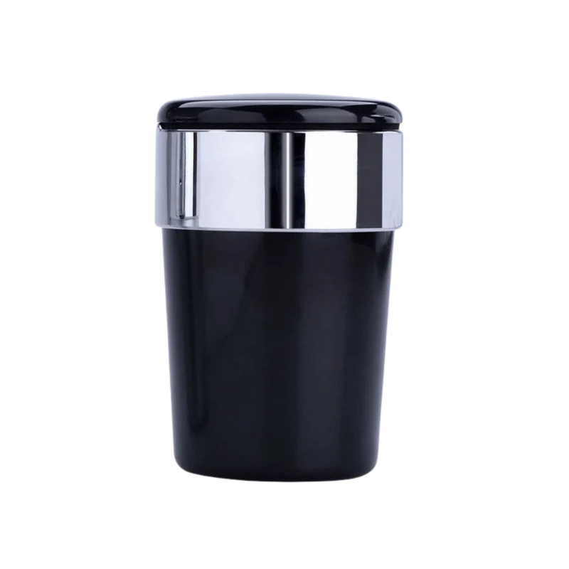 Champ Metallic Auto Aschenbecher mit LED Beleuchtung Black