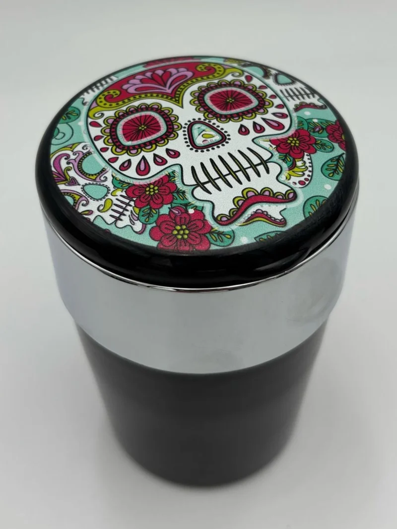 Champ Mexican Skull Auto Aschenbecher mit LED Beleuchtung