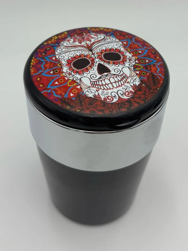 Champ Mexican Skull Auto Aschenbecher mit LED Beleuchtung