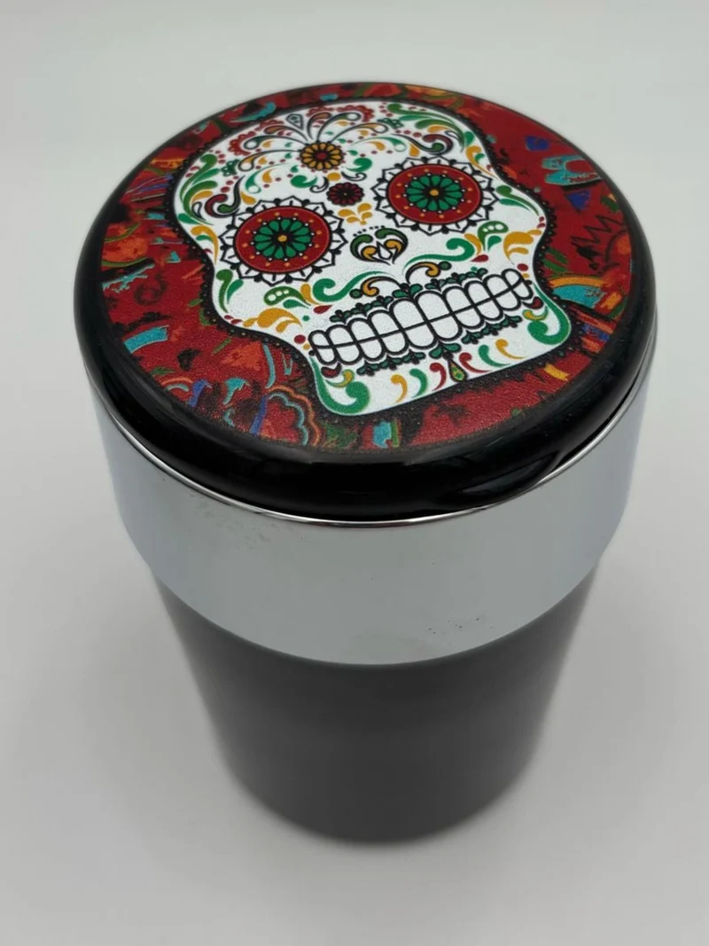 Champ Mexican Skull Auto Aschenbecher mit LED Beleuchtung