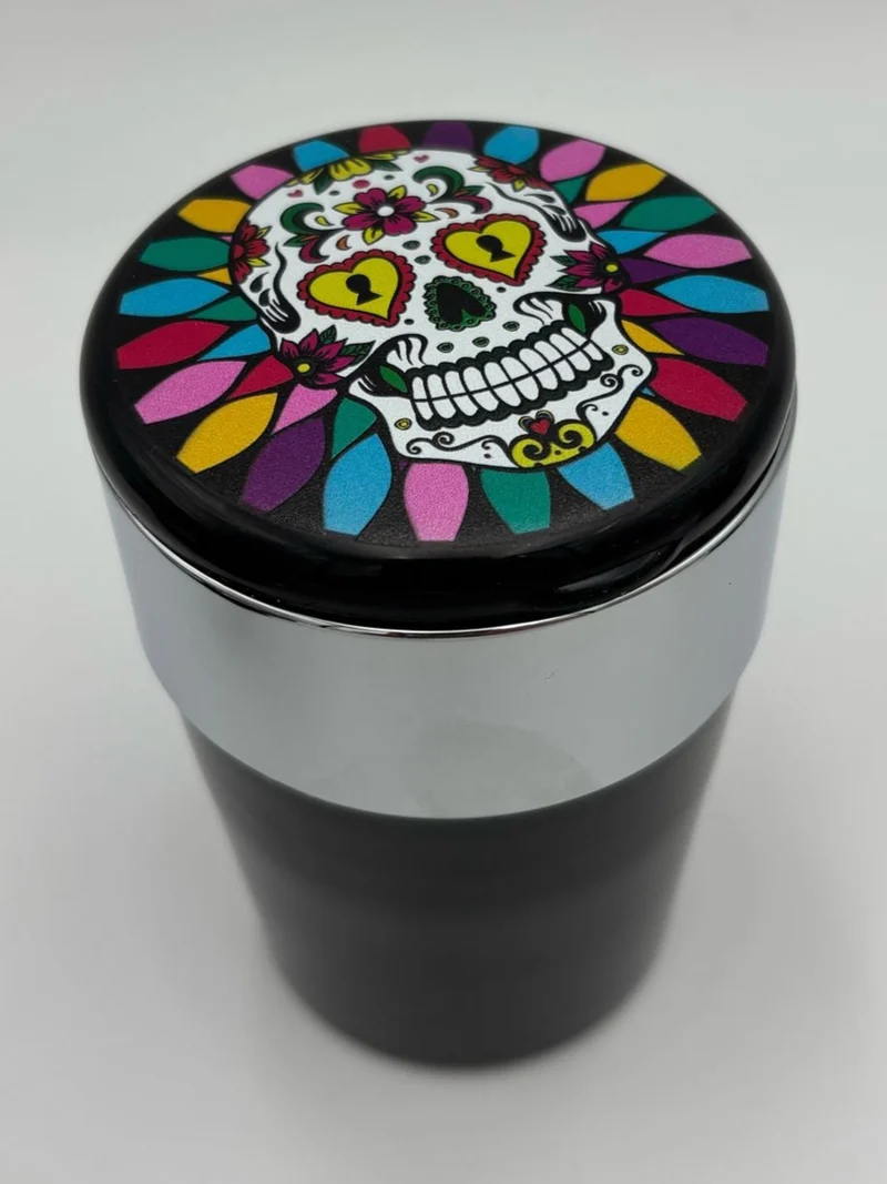 Champ Mexican Skull Auto Aschenbecher mit LED Beleuchtung